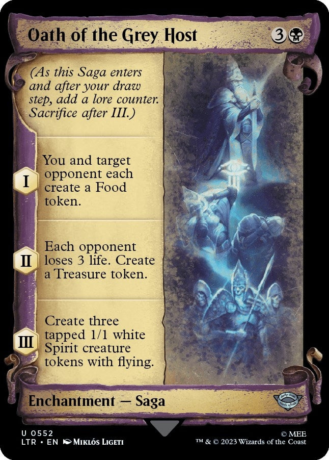 Image for Oath of the Grey Host (Showcase Scrolls) (552) [Universes Beyond: The Lord of the Rings: Tales of Middle-earth] - Magic: The Gathering
