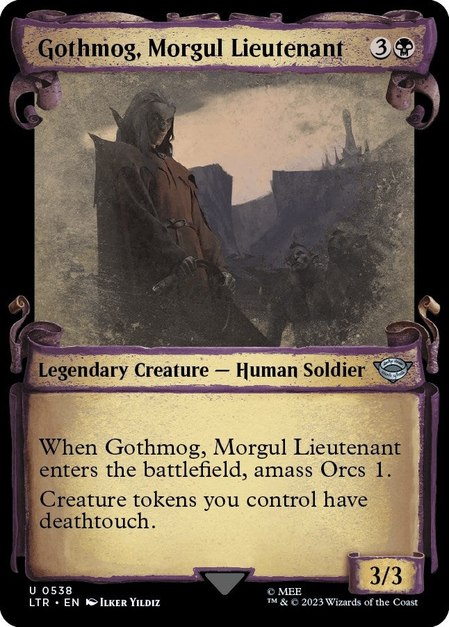 Image for Gothmog, Morgul Lieutenant (Showcase Scrolls) (538) [Universes Beyond: The Lord of the Rings: Tales of Middle-earth] - Magic: The Gathering