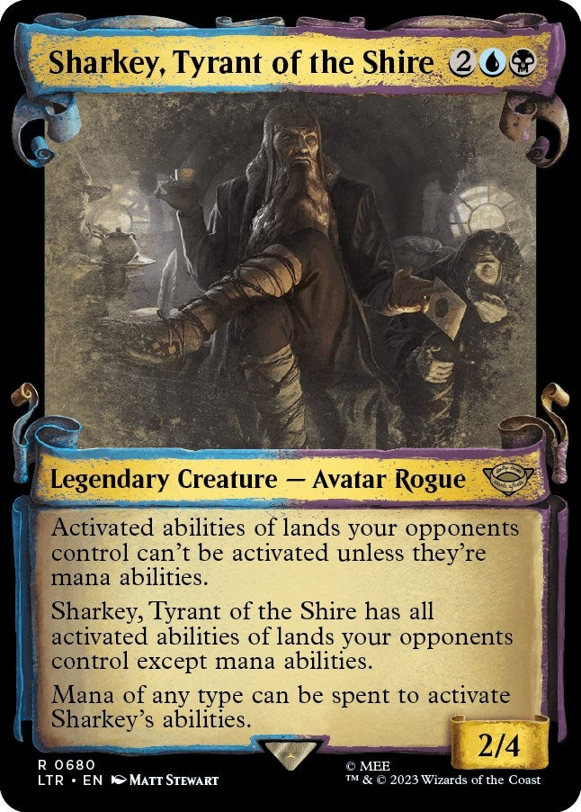 Image for Sharkey, Tyrant of the Shire (Showcase Scrolls) (680) [Universes Beyond: The Lord of the Rings: Tales of Middle-earth] - Magic: The Gathering