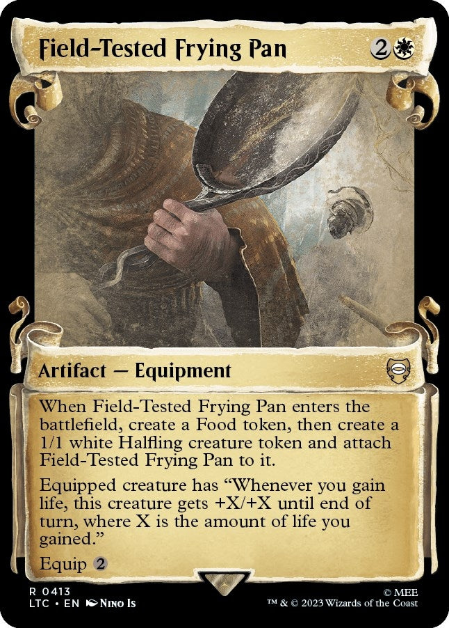 Image for Field-Tested Frying Pan (Showcase Scrolls) (413) [The Lord of the Rings: Tales of Middle-earth] - Magic: The Gathering
