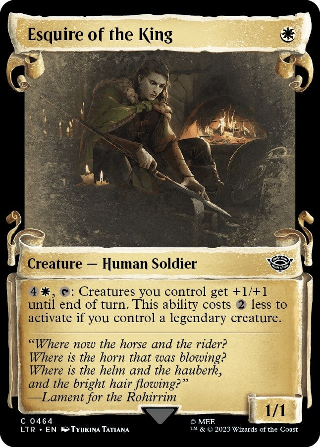 Image for Esquire of the King (Showcase Scrolls) (464) [Universes Beyond: The Lord of the Rings: Tales of Middle-earth] - Magic: The Gathering