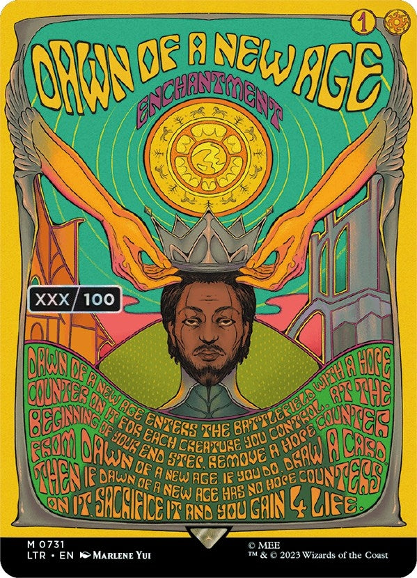 Image for Dawn of a New Age (Borderless Poster) (Serial Numbered) (731) [Universes Beyond: The Lord of the Rings: Tales of Middle-earth] - Magic: The Gathering