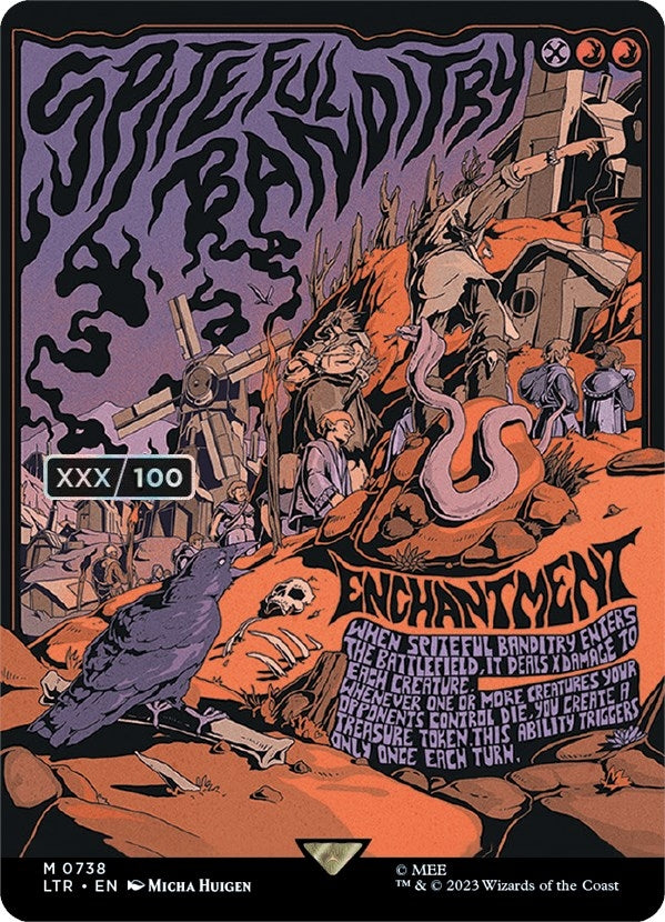 Spiteful Banditry (Borderless Poster) (Serial Numbered) (738) [Universes Beyond: The Lord of the Rings: Tales of Middle-earth]