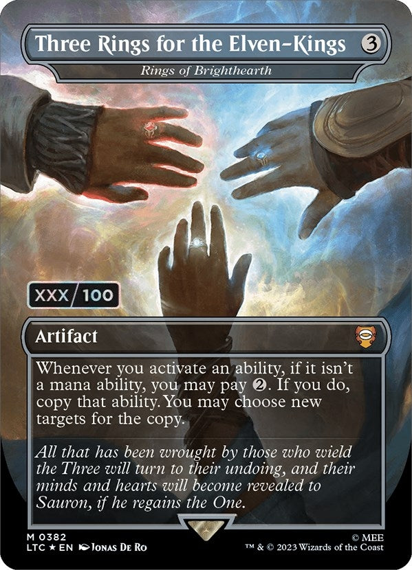 Image for Three Rings for the Elven-Kings - Rings of Brighthearth (Serial Numbered) (382) [The Lord of the Rings: Tales of Middle-earth] - Magic: The Gathering