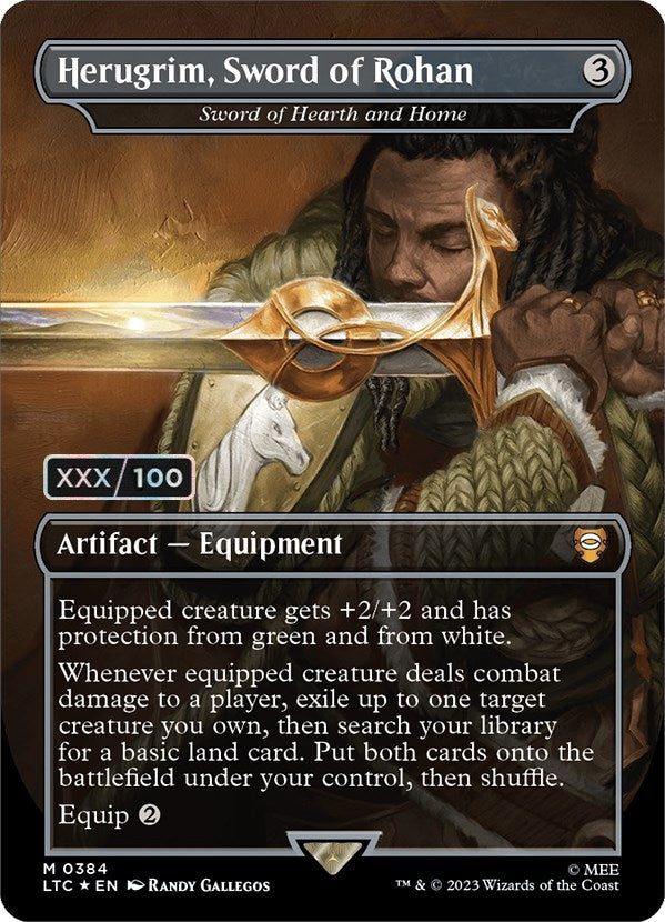 Image for Herugrim, Sword of Rohan - Sword of Hearth and Home (Serial Numbered) (384) [The Lord of the Rings: Tales of Middle-earth] - Magic: The Gathering