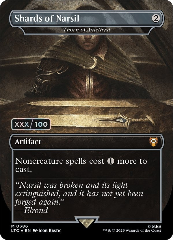Image for Shards of Narsil - Thorn of Amethyst (Serial Numbered) (386) [The Lord of the Rings: Tales of Middle-earth] - Magic: The Gathering