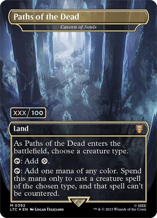Image for Paths of the Dead - Cavern of Souls (Serial Numbered) (392) [The Lord of the Rings: Tales of Middle-earth] - Magic: The Gathering