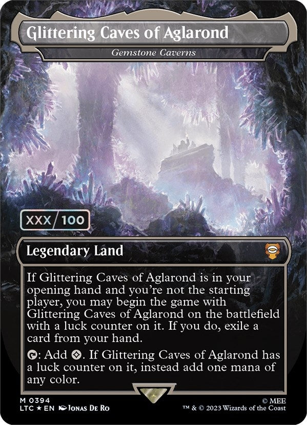 Image for Glittering Caves of Aglarond - Gemstone Caverns (Serial Numbered) (394) [The Lord of the Rings: Tales of Middle-earth] - Magic: The Gathering