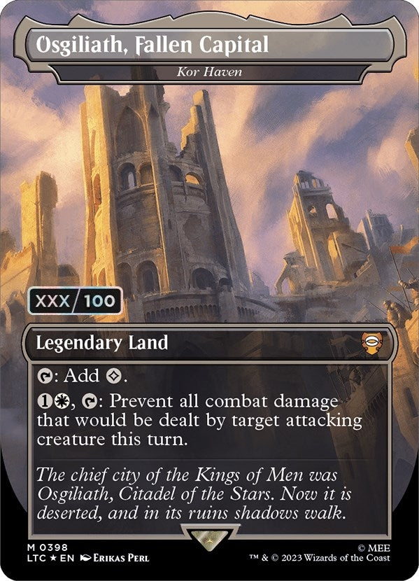 Image for Osgiliath, Fallen Capital - Kor Haven (Serial Numbered) (398) [The Lord of the Rings: Tales of Middle-earth] - Magic: The Gathering