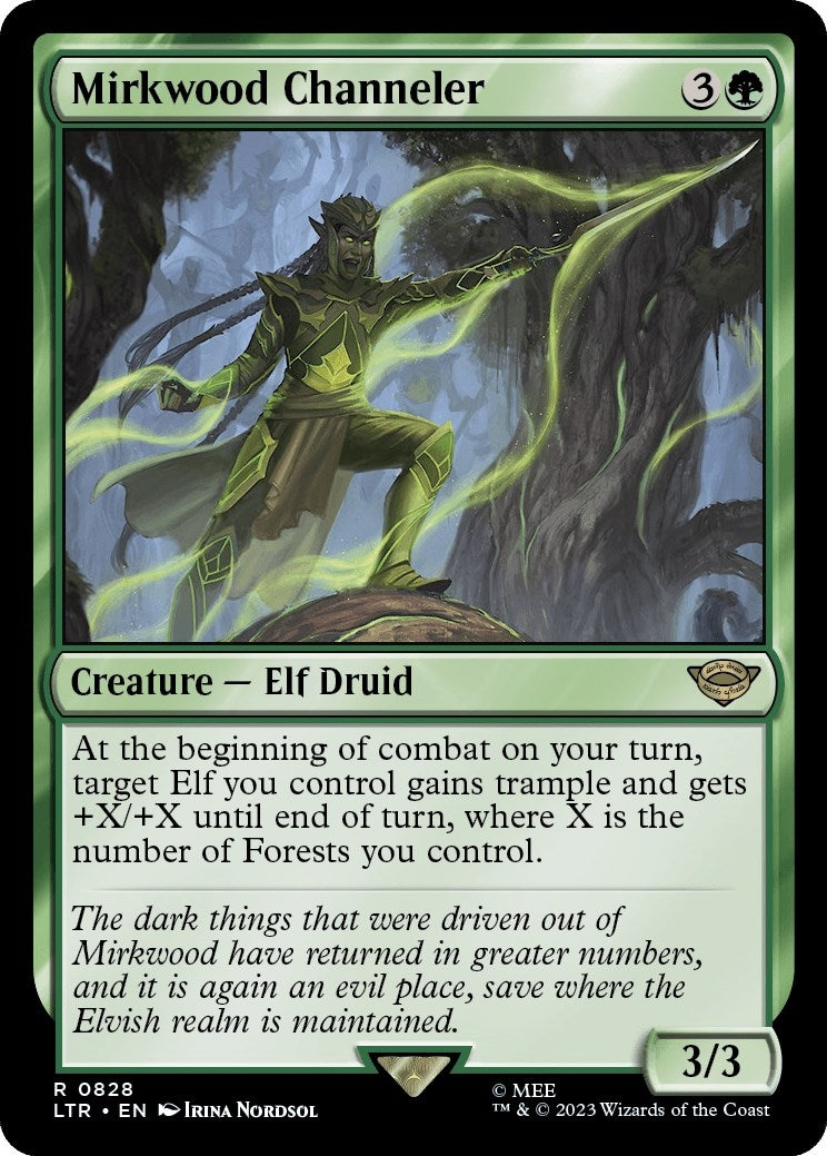 Image for Mirkwood Channeler (828) [Universes Beyond: The Lord of the Rings: Tales of Middle-earth] - Magic: The Gathering