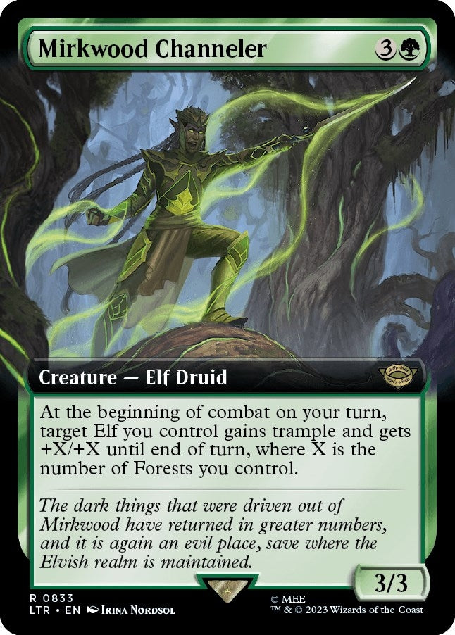Mirkwood Channeler (Extended Art) (833) [Universes Beyond: The Lord of the Rings: Tales of Middle-earth]