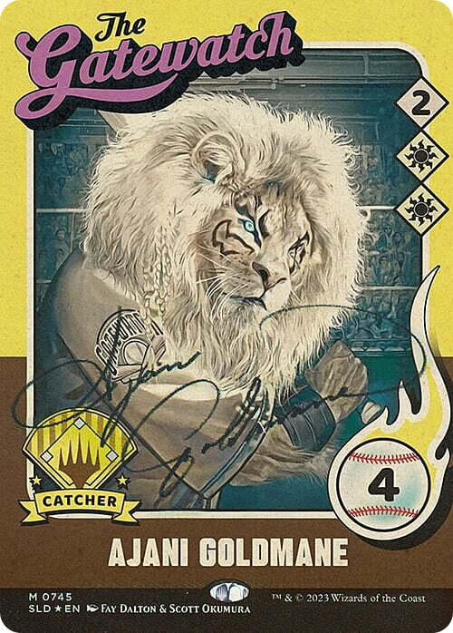 Image for Ajani Goldmane (745) (Autographed) (745) [Secret Lair Drop Series] - Magic: The Gathering
