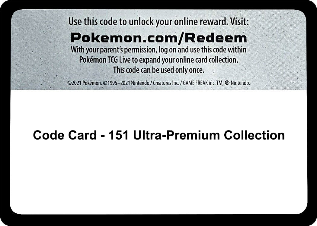 Image for Code Card - 151 Ultra-Premium Collection [SV: Scarlet & Violet 151] - Pokemon