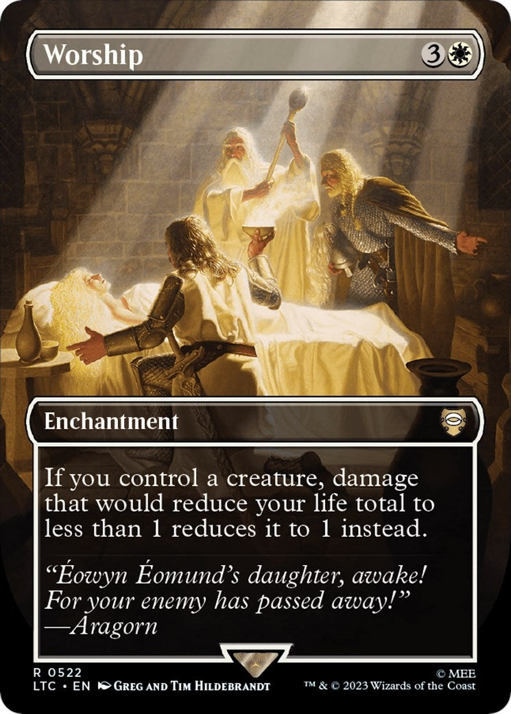 Image for Worship (Borderless) (522) [The Lord of the Rings: Tales of Middle-earth] - Magic: The Gathering