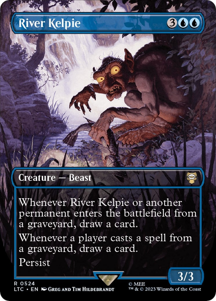 Image for River Kelpie (Borderless) (524) [The Lord of the Rings: Tales of Middle-earth] - Magic: The Gathering