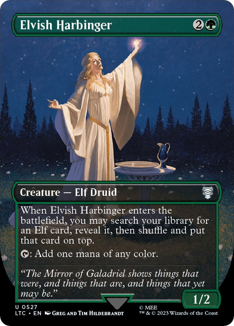 Image for Elvish Harbinger (Borderless) (527) [The Lord of the Rings: Tales of Middle-earth] - Magic: The Gathering