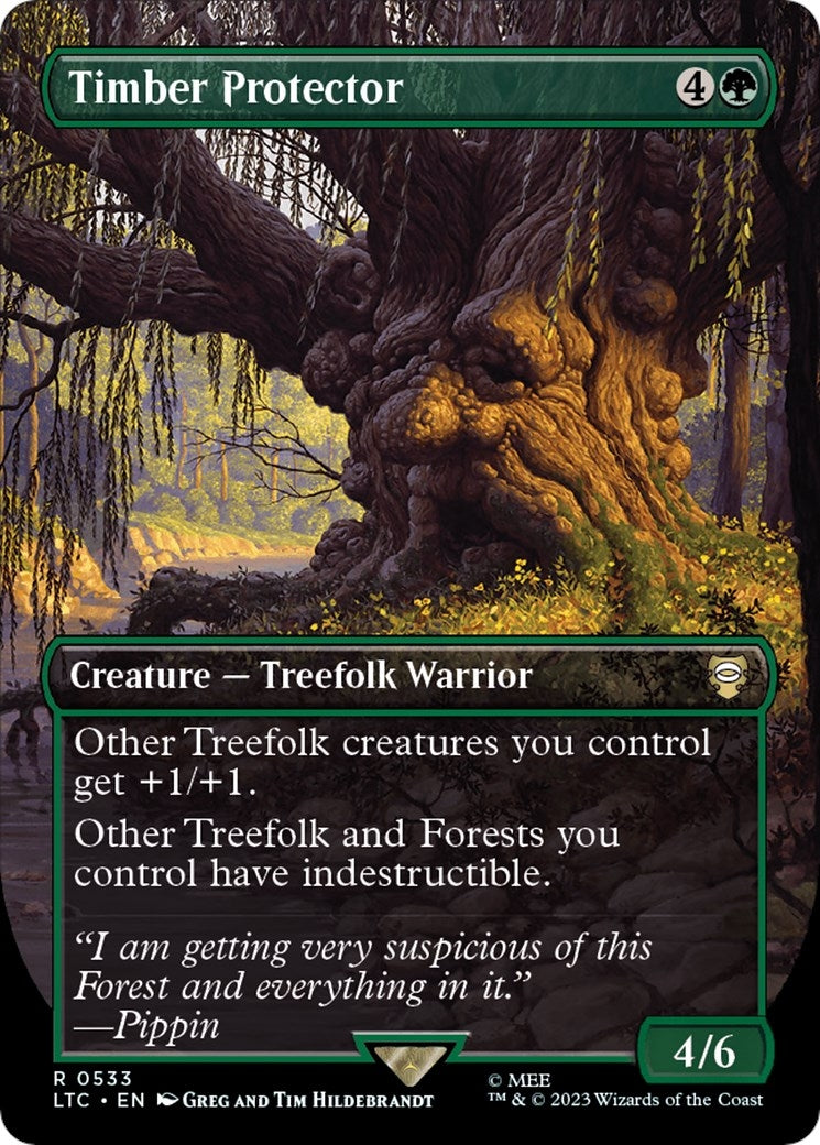 Image for Timber Protector (Borderless) (533) [The Lord of the Rings: Tales of Middle-earth] - Magic: The Gathering