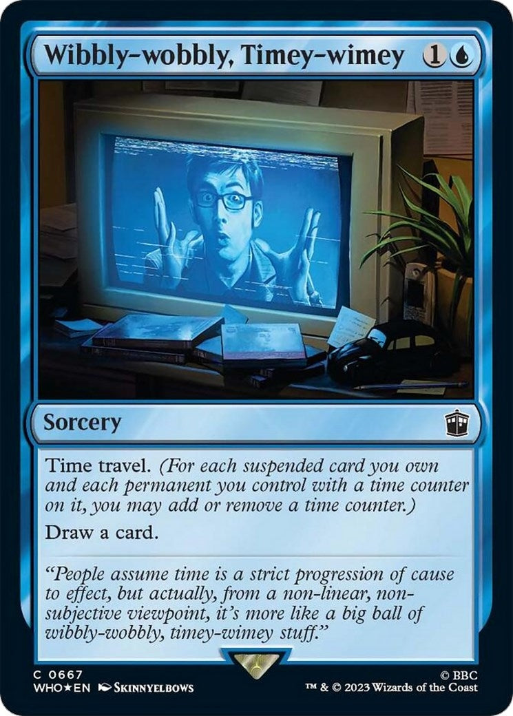 Image for Wibbly-wobbly, Timey-wimey (Surge Foil) (667) [Universes Beyond: Doctor Who] - Magic: The Gathering
