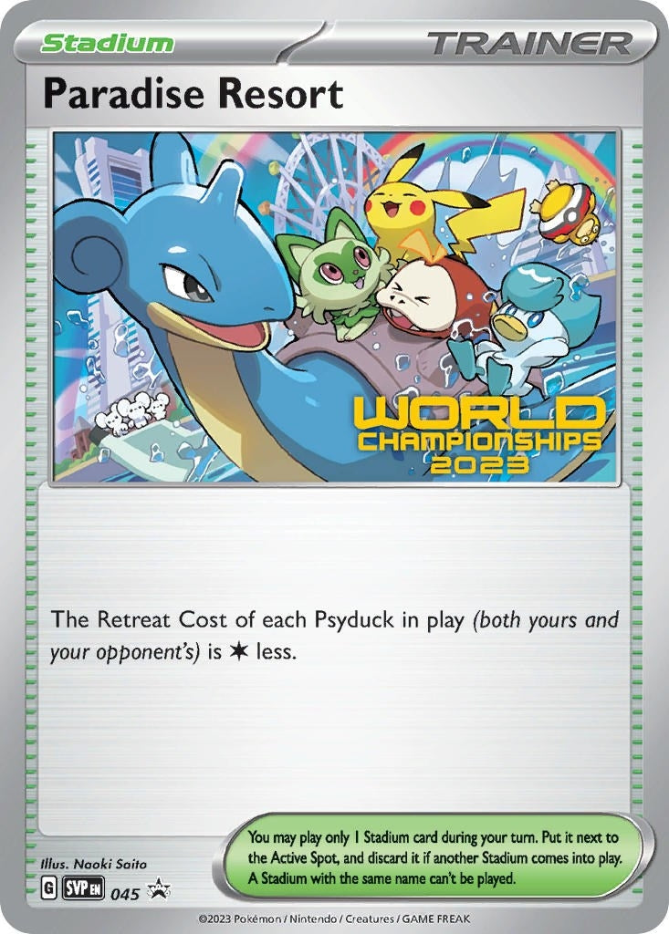 Image for Paradise Resort - 045 (World Championships 2023) (045) [SV: Scarlet & Violet Promo Cards] - Pokemon