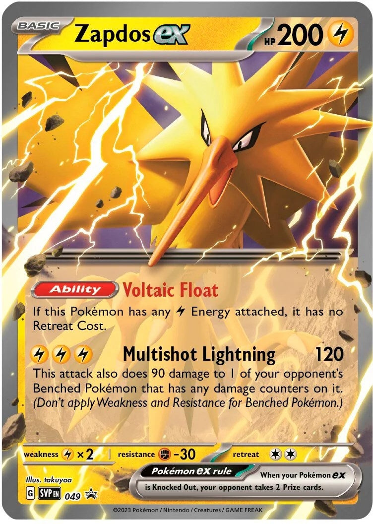 Image for Zapdos ex - 049 (049) [SV: Scarlet & Violet Promo Cards] - Pokemon