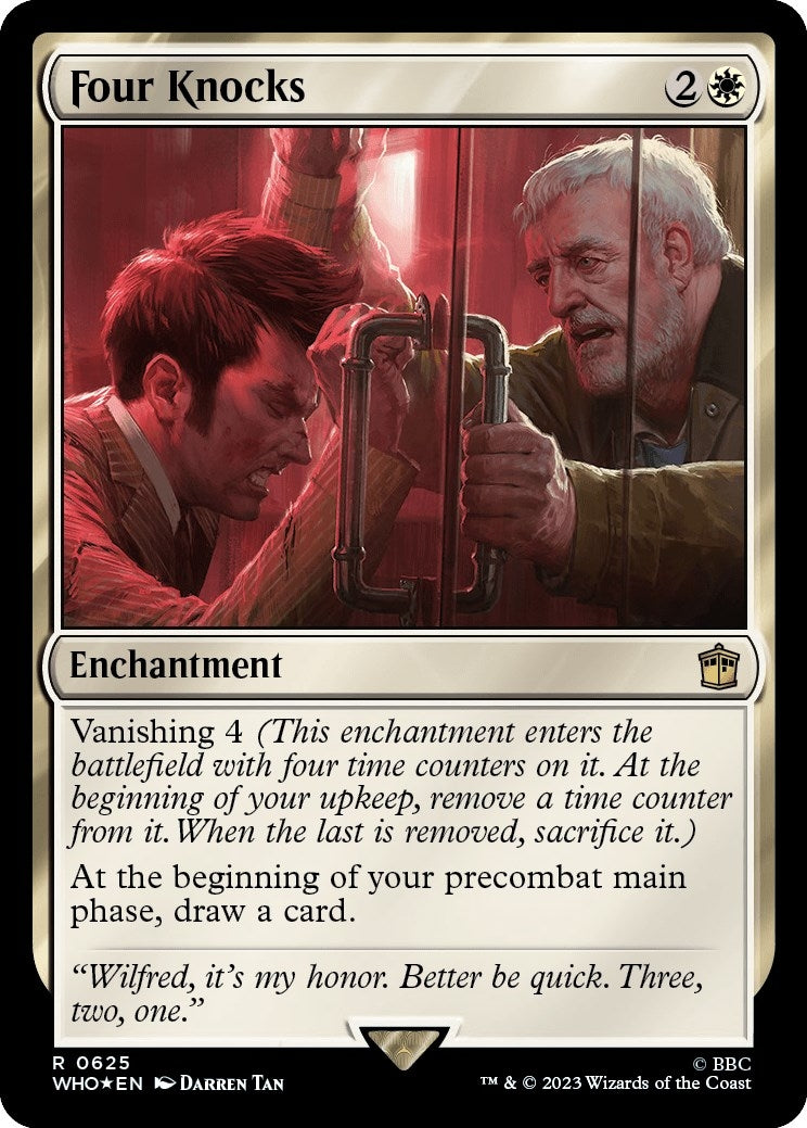 Image for Four Knocks (Surge Foil) (625) [Universes Beyond: Doctor Who] - Magic: The Gathering