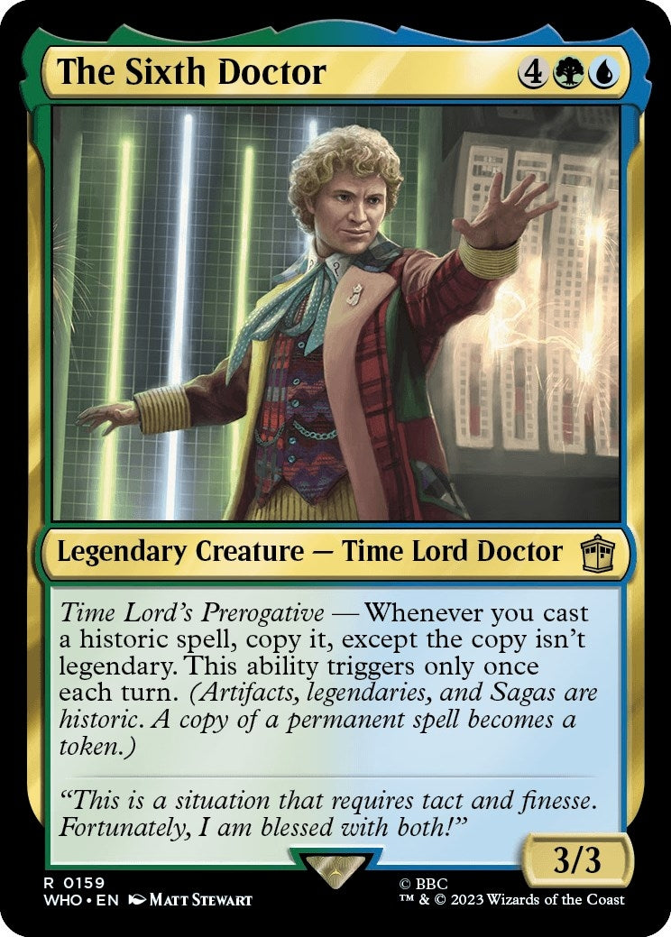 Image for The Sixth Doctor (159) [Universes Beyond: Doctor Who] - Magic: The Gathering