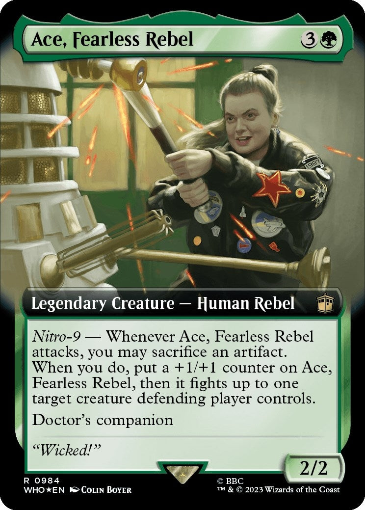 Image for Ace, Fearless Rebel (Extended Art) (Surge Foil) (984) [Universes Beyond: Doctor Who] - Magic: The Gathering