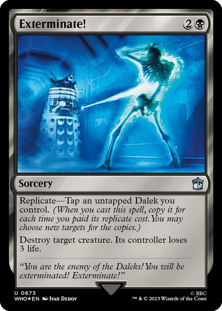Image for Exterminate! (Surge Foil) (673) [Universes Beyond: Doctor Who] - Magic: The Gathering