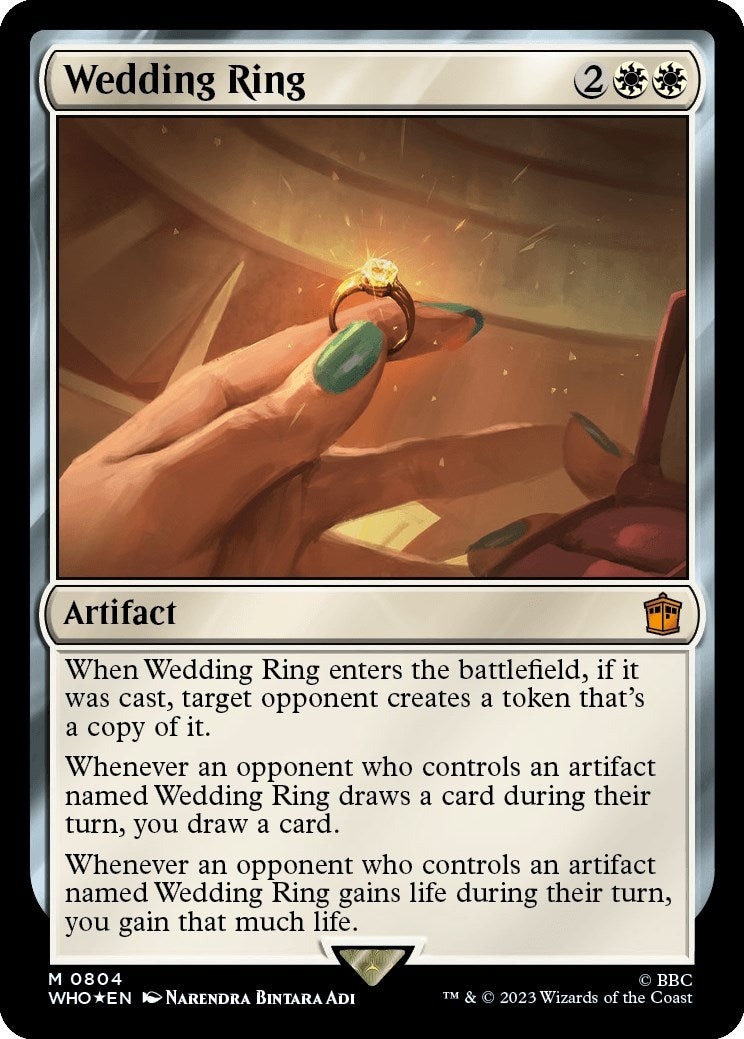 Image for Wedding Ring (Surge Foil) (804) [Universes Beyond: Doctor Who] - Magic: The Gathering