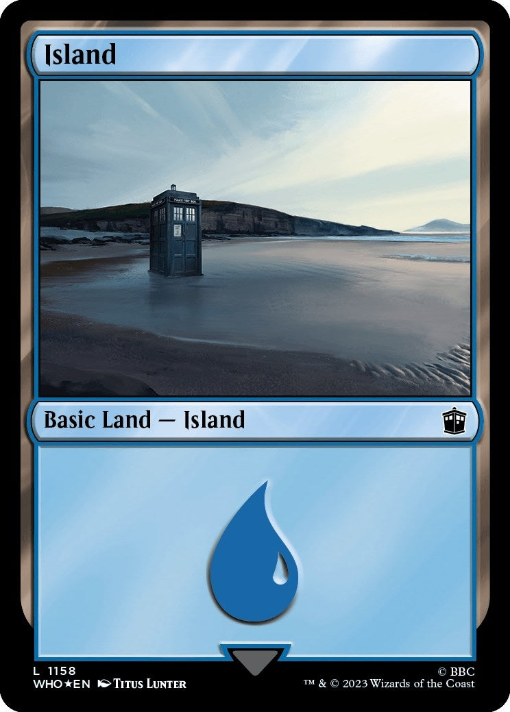 Image for Island (1158) (Surge Foil) (1158) [Universes Beyond: Doctor Who] - Magic: The Gathering