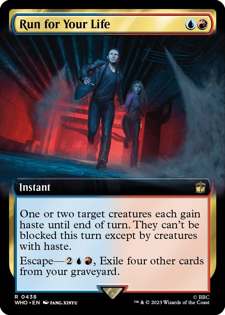 Image for Run for Your Life (Extended Art) (438) [Universes Beyond: Doctor Who] - Magic: The Gathering