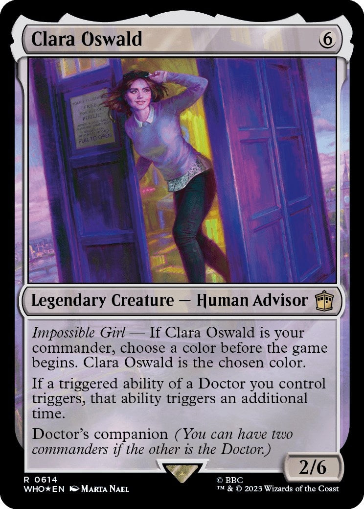 Image for Clara Oswald (Surge Foil) (614) [Universes Beyond: Doctor Who] - Magic: The Gathering