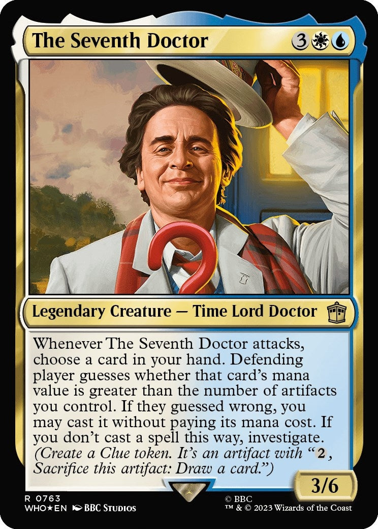 Image for The Seventh Doctor (Surge Foil) (763) [Universes Beyond: Doctor Who] - Magic: The Gathering