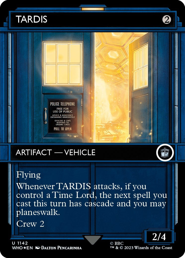Image for TARDIS (Showcase) (Surge Foil) (1142) [Universes Beyond: Doctor Who] - Magic: The Gathering