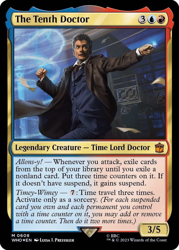 Image for The Tenth Doctor (Surge Foil) (608) [Universes Beyond: Doctor Who] - Magic: The Gathering
