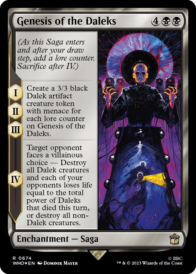 Image for Genesis of the Daleks (Surge Foil) (674) [Universes Beyond: Doctor Who] - Magic: The Gathering