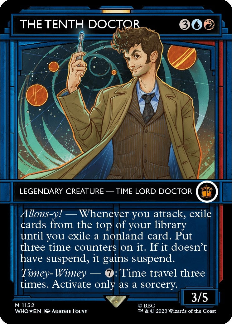 Image for The Tenth Doctor (Showcase) (Surge Foil) (1152) [Universes Beyond: Doctor Who] - Magic: The Gathering