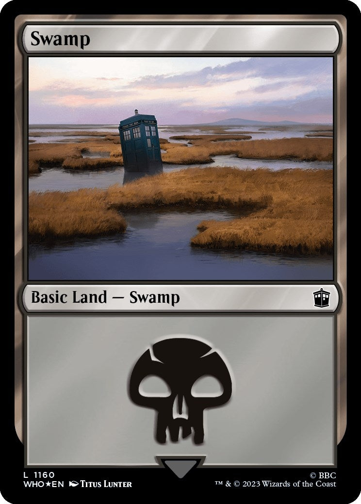 Image for Swamp (1160) (Surge Foil) (1160) [Universes Beyond: Doctor Who] - Magic: The Gathering