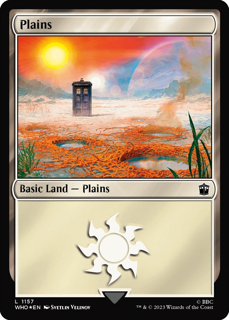 Image for Plains (1157) (Surge Foil) (1157) [Universes Beyond: Doctor Who] - Magic: The Gathering