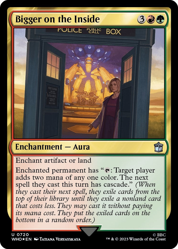 Image for Bigger on the Inside (Surge Foil) (720) [Universes Beyond: Doctor Who] - Magic: The Gathering