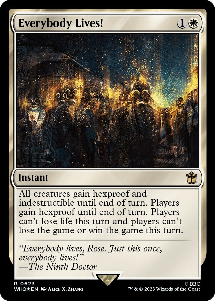 Image for Everybody Lives! (Surge Foil) (623) [Universes Beyond: Doctor Who] - Magic: The Gathering