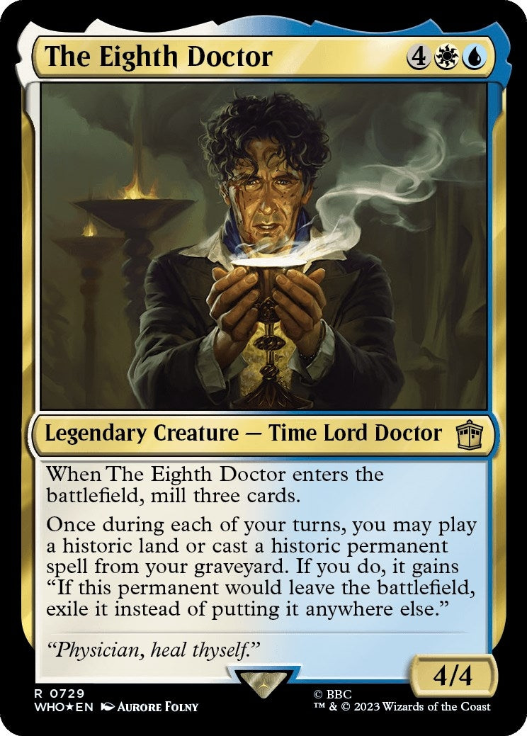 Image for The Eighth Doctor (Surge Foil) (729) [Universes Beyond: Doctor Who] - Magic: The Gathering