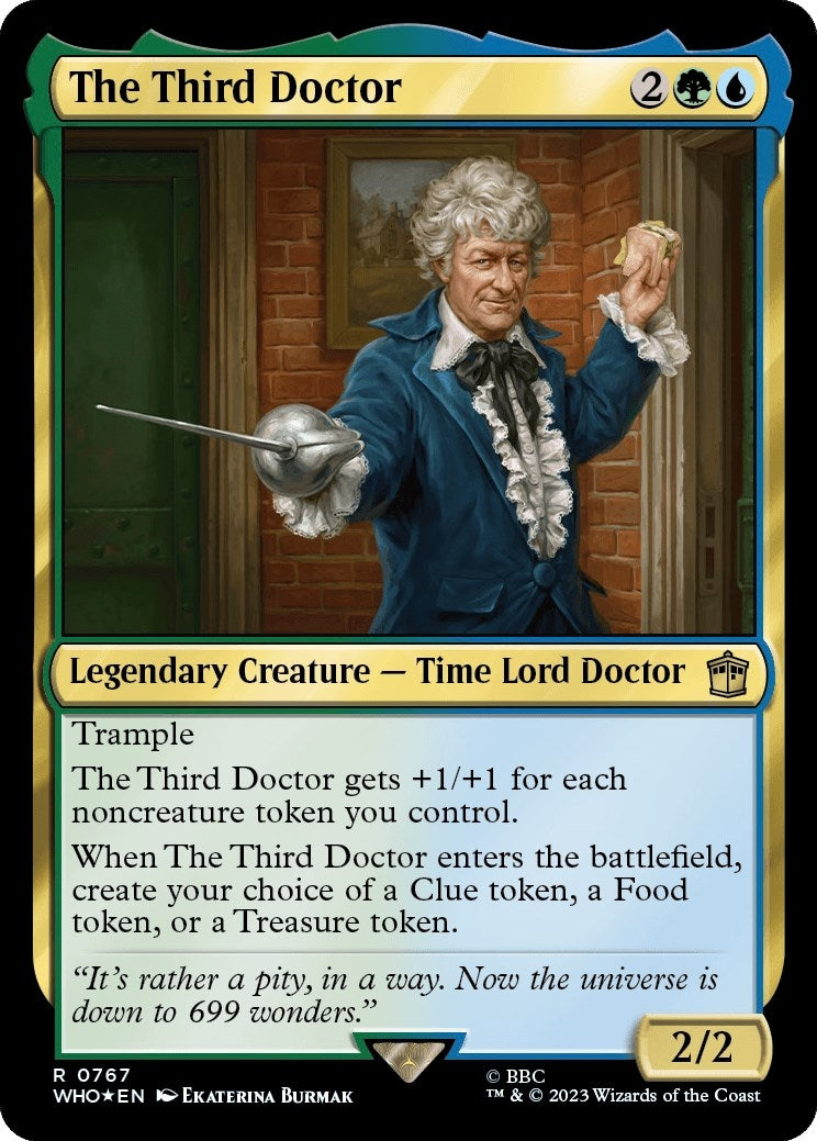 Image for The Third Doctor (Surge Foil) (767) [Universes Beyond: Doctor Who] - Magic: The Gathering