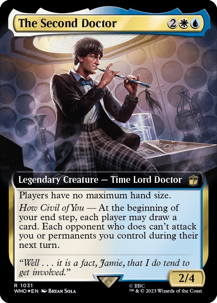 Image for The Second Doctor (Extended Art) (Surge Foil) (1031) [Universes Beyond: Doctor Who] - Magic: The Gathering