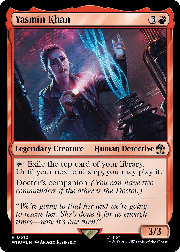 Image for Yasmin Khan (Surge Foil) (612) [Universes Beyond: Doctor Who] - Magic: The Gathering