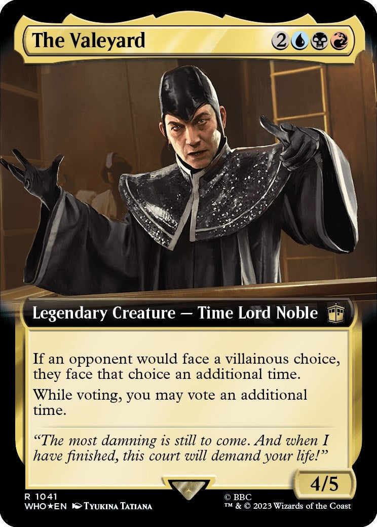 Image for The Valeyard (Extended Art) (Surge Foil) (1041) [Universes Beyond: Doctor Who] - Magic: The Gathering