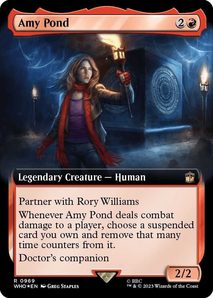 Image for Amy Pond (Extended Art) (Surge Foil) (969) [Universes Beyond: Doctor Who] - Magic: The Gathering