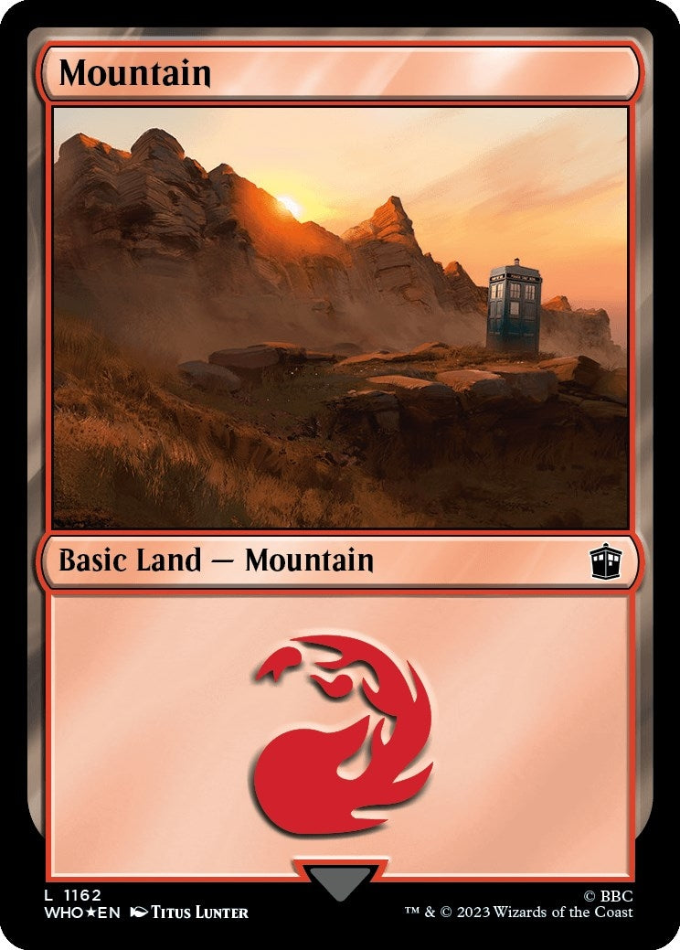 Image for Mountain (1162) (Surge Foil) (1162) [Universes Beyond: Doctor Who] - Magic: The Gathering
