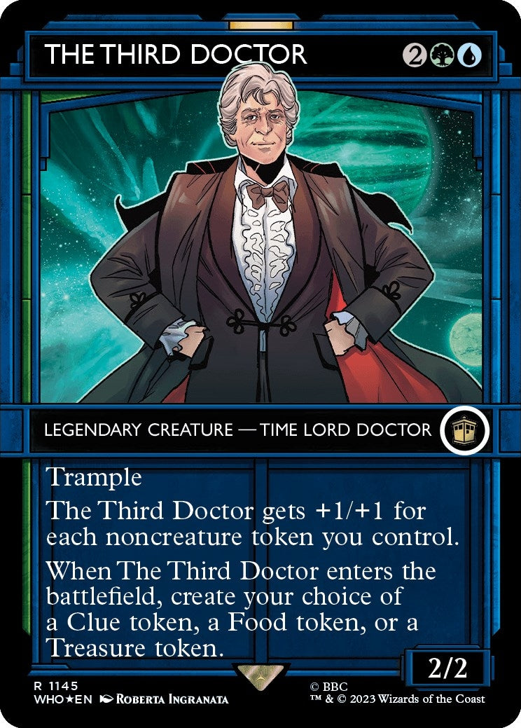 Image for The Third Doctor (Showcase) (Surge Foil) (1145) [Universes Beyond: Doctor Who] - Magic: The Gathering
