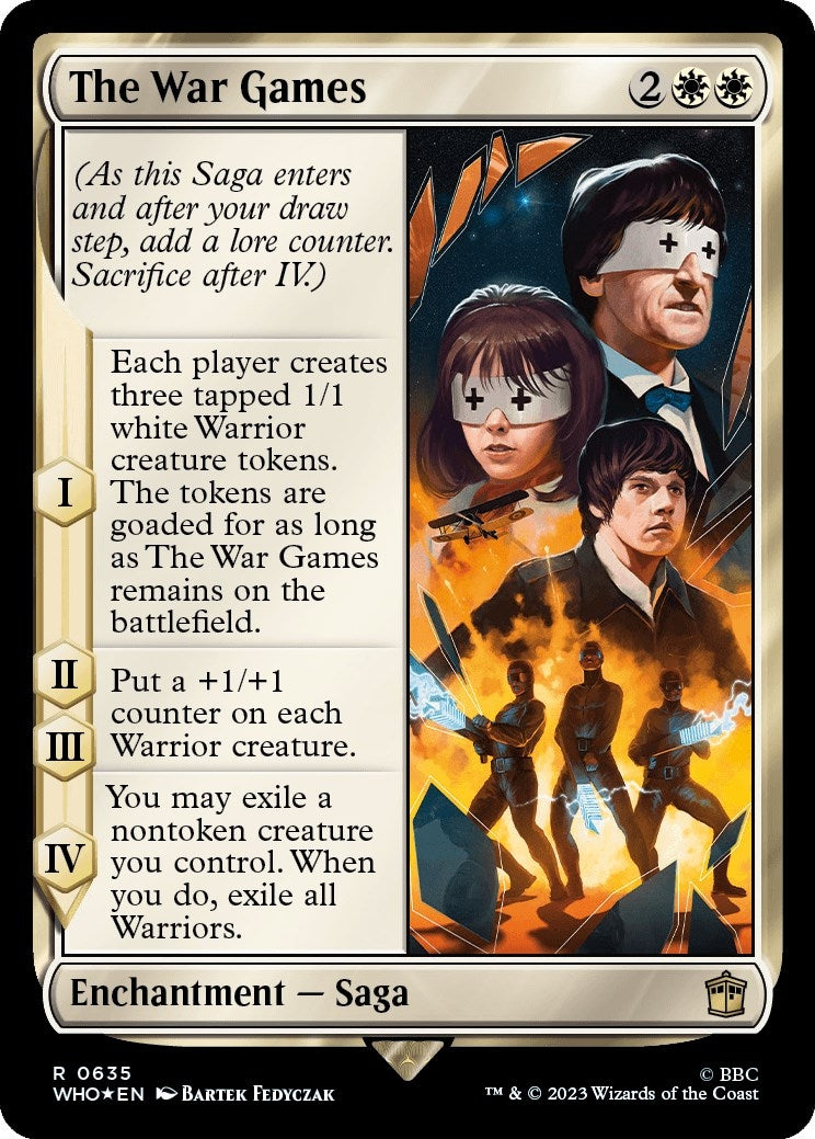 Image for The War Games (Surge Foil) (635) [Universes Beyond: Doctor Who] - Magic: The Gathering